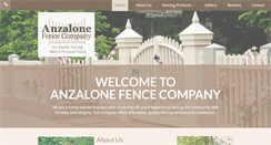 Desktop Screenshot of anzalonefence.com